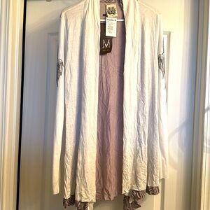 Buckle cream cardigan NWT
